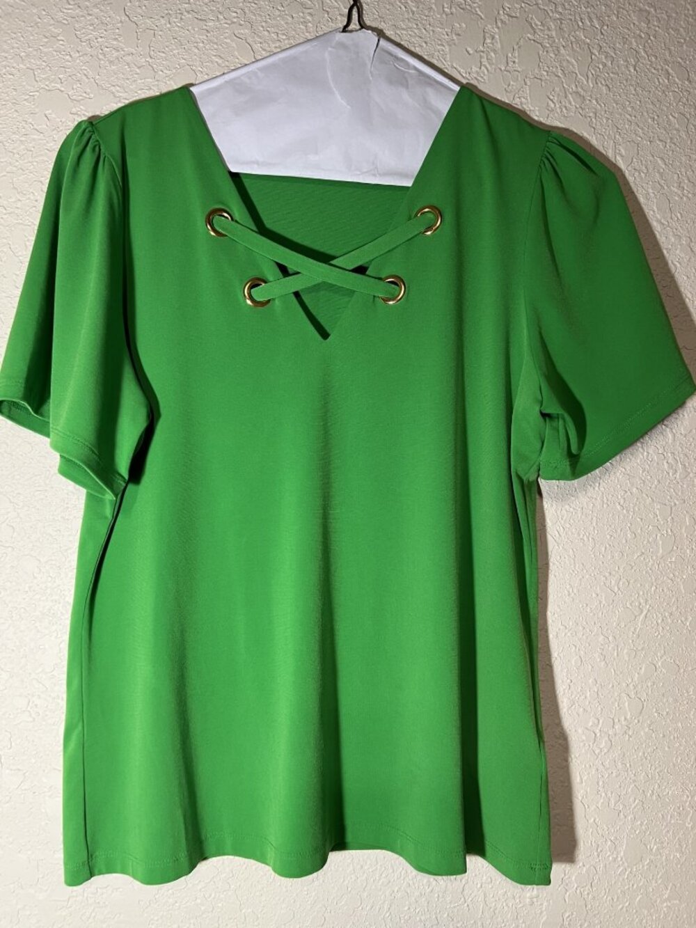 Womens Michael Kors Green Blouse Size M EUC(#2130)